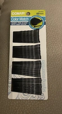 Conair Color Match Bobby Pins, 60 ct, Black - Image 1 of 2