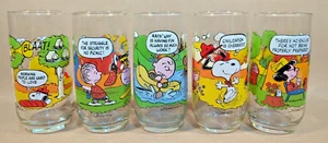 Vintage 1983 McDonalds Camp Snoopy (Peanuts) Schultz Gläser 5er Set - Bild 1 von 13