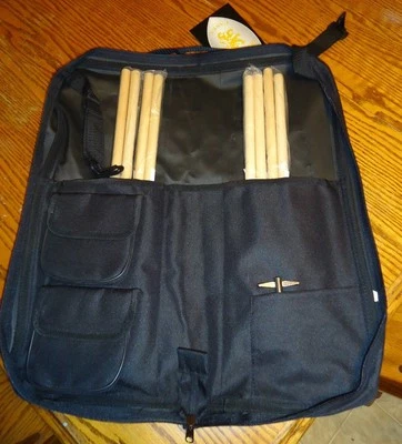 4 CONJUNTOS DE BAQUETAS 5A BAQUETAS Y ESTUCHE DE BOLSA JUEGO DE LLAVES SOPORTE DE PALO CONCIERTO BOLSILLO ESCENARIO Foto 1 de 4