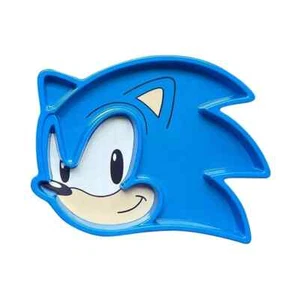 Sega Sonic the Hedgehog Face Melanine Plate 25cm Japan - Picture 1 of 4