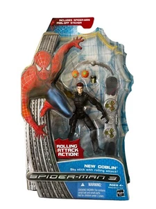 2007 Hasbro Spider-Man 3 New Goblin Sky Stick With Rolling Attack NEW - Picture 1 of 5