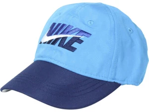 Nike Split Swoosh Baseball Cap Laser Blue Toddler Boy's Strapback Hat Sz: 2/4T - Picture 1 of 5