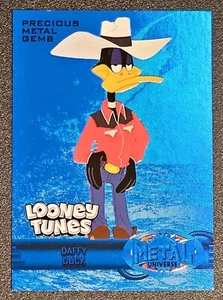 2024 Fleer Retro Looney Tunes Daffy Duck (19/50) PMG Blue 97-98 Metal Universe - Picture 1 of 3