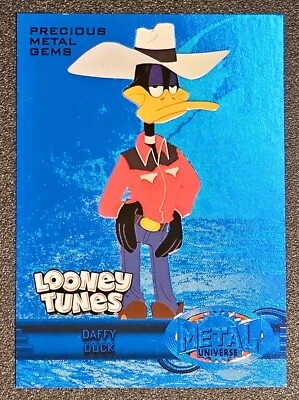 2024 Fleer Retro Looney Tunes Daffy Duck (19/50) PMG Blue 97-98 Metal Universe - Image 1 of 3