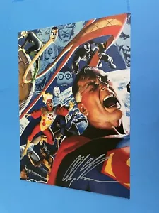 PÓSTER DE CRISIS DE DC COMICS PIN UP ALEX ROSS SUPERMAN FIRESTORM VIXEN PLASTIC MAN. - Imagen 1 de 3