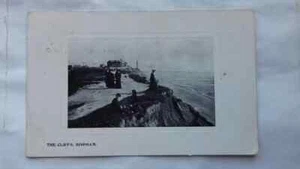 Antique postcard, people on the Cliffs, Bispham, Leeds, 1913, posted - Picture 1 of 6