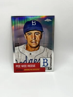 2022 Topps Chrome Platinum Anniversary Refractor Pee Wee Reese  - Image 1 of 2