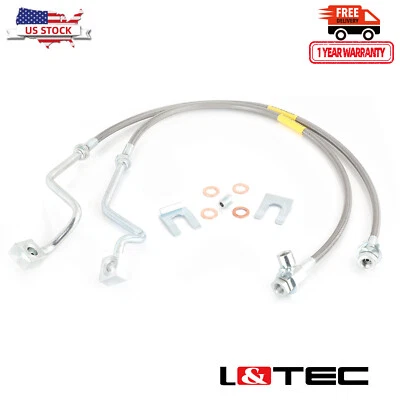 Línea de freno L&TEC Extended SS (DELANTERA) 99-04 Ford F-250 F-350 Super Duty elevación de 4-8" Foto 1 de 4