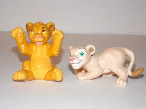 VTG Disney Lion King Porcelain Ceramic Figures Young Simba & Nala Figurine Set - Picture 1 of 17