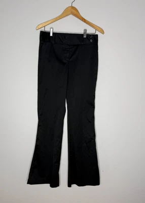 Pantalones de vestir clásicos negros para mujer Fabrizio Gianni elásticos talla 6 EE. UU. Foto 1 de 4