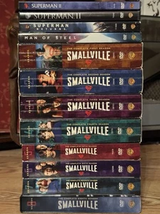 Smallville Seasons 1 2 3 4 5 6 7 8 Superman Returns Man of Steel DVD Lot - Picture 1 of 2