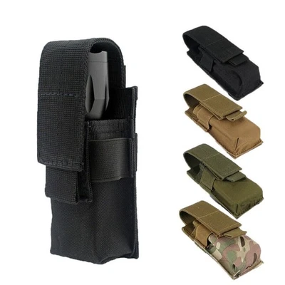 MARKENLOS Taktische Molle LED-Taschenlampe Tasche Halter Gürtel Holster Nylon Carry Case
