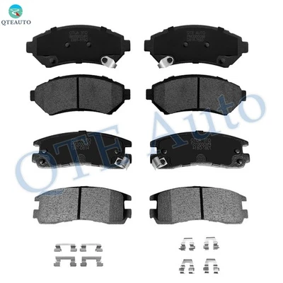 Set 8 Front-Rear 7387-D814 Ceramic Brake Pad Kit For 2002-2005 Chevrolet Venture - Image 1 of 4
