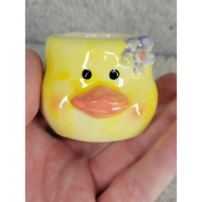 Vela de pollito de cerámica de Pascua flor amarilla decoración de primavera artículo de regalo 117540 Foto 1 de 4