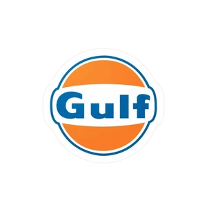 Gulf Oil Vinyl Sticker Decals, Car Stickers, Wall Decals, Retro - Picture 1 of 17