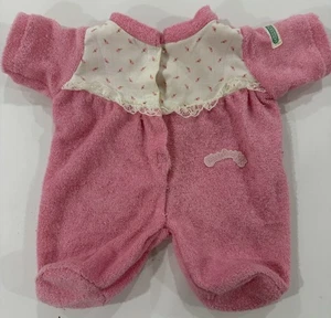 Pijama footie vintage Cabbage Patch para niños de una pieza CPK rosa Rosebud - Imagen 1 de 6