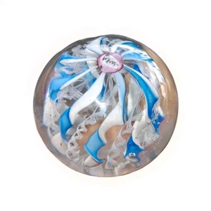 Vintage Ribbon Pairppint Murano ? Paperweight - Picture 1 of 5