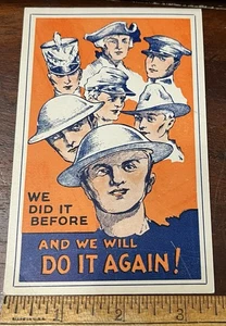 Postkarte 1942, Wir haben es vorher gemacht, Soldaten über Jahre, - Bild 1 von 2