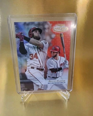 2017 Topps Gold Label Class 2 Red Bryce Harper #'d 31/50 Nationals, Phillies - Image 1 of 3