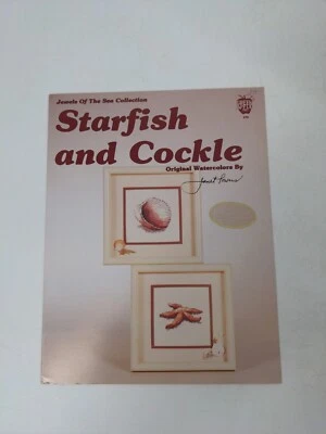 VTG Jewels Of The Sea Collection Starfish Cockle Cross Stitch Pattern Booklet - Image 1 of 4