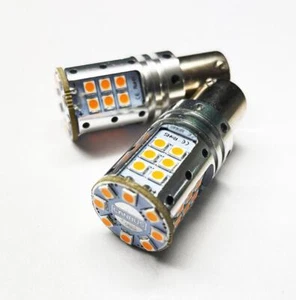581 PY21W 12V 100% Digital Canbus BAU15S Amber LED Turn Signal Indicator bulbs - Picture 1 of 9