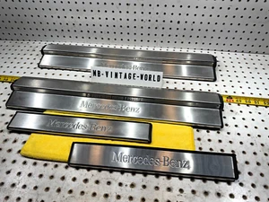 Genuine Mercedes 2000 W202 C280 sport SE plastic metal Door sills f & B 4 Cover - Picture 1 of 23