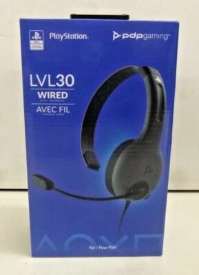 NEW PDP Gaming LVL30 Wired Chat Headset for PlayStation 4 - Image 1 of 4
