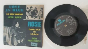 JEFF BECK / DON PARTRIDGE  rare  ISRAEL ISRAELI EP  love is blue  ROSIE  - Picture 1 of 2