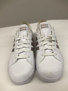 [Women’s] Adidas Ortholite Float Size 11 White /Pink  Metallic Stripes Sneaker - Picture 1 of 8