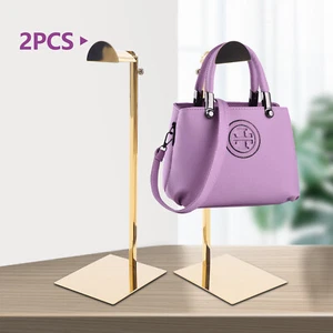 2x Handbag Display Rack Hanger Bag Store Metal ,Adjustable Purse Stand Holder US - Picture 1 of 12