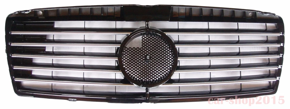 Front Grille Fits Mercedes Benz W210 1995-1999 Pre-Facelift Chrome&Black S Style - Imagem 1 de 1