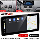 For Mercedes Benz C Class 2007-2010 12.3'' Android Car Gps Bt Auto Carplay 2+32G