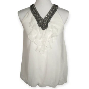 BCX GIRL DRESS/BLOUSE IVORY SZ.L EUC - Picture 1 of 8
