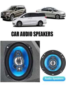 6/6x9inch 2 Pcs Car Speakers HiFi Coaxial Subwoofer Universal Auto Music Stereo - Picture 1 of 9