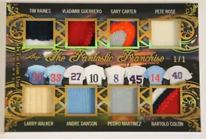 2020 LEAF IN THE GAME USED FANTASTIC FRANCHISE MONTREAL EXPOS JERSEY PATCH #1/1 - Picture 1 of 2