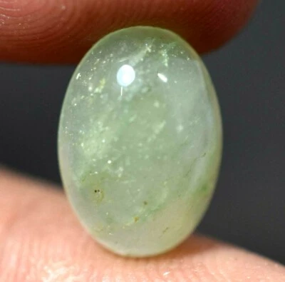 Rarest Semi Precious 4.95 Ct Natural Green Aventurine Cabochon Quartz Gemstone - Image 1 of 4