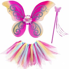 SET ' FATINA FANTASY ' TUTU' ALI E BACCHETTA WIDMANN CARNEVALE