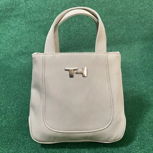Vintage Y2K Tommy Hilfiger 12” Mini Clutch Small Shoulder Hand Bag Metal TH Logo - Picture 1 of 9