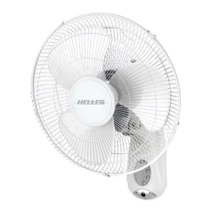 QLD NEW Heller White 3 Blade Wall Mounted Fan with Remote - Picture 1 of 1