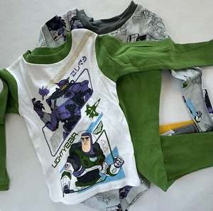 Boy Size 4 Buzz Lightyear Zurd 4 Piece Long Sleeve Pajama Set NWT. - Picture 1 of 4