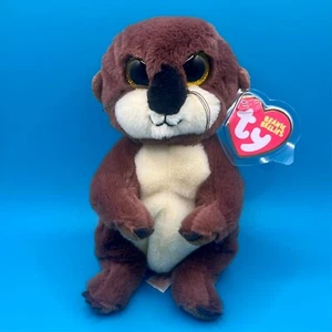 TY Beanie Baby (Beanie Bellies) - MITCH the River Otter (6 inch) - Imagen 1 de 1