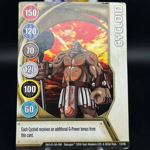 Bakugan CYCLOID Metal Gate Card GOLD 2008 BA145-GA-SM 13/48 - Picture 1 of 7