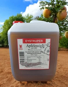 Apfelessig 5% Säure aus ganzen Äpfeln, 5L - biologisch gewonnen -vegan- - Bild 1 von 4
