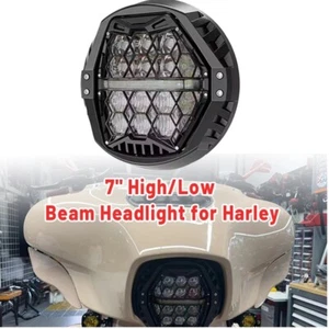 7 inch LED Lamp Headlight w/Two Version DRL DOT For Harley Davidson motorcycle - Bild 1 von 13