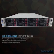 HP DL380p G8 Xeon Eight (8) Core 16GB RAM 12x 3.5' P420 1GB ProLiant Rack Server