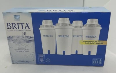 4 Brita Water Filtration Pitcher Replacement Filter Cartridges New - Image 1 of 4