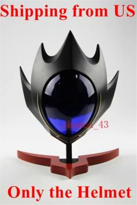 US!! Máscara Anime Code Geass Lelouch Zero Cosplay utilería casco negro regalo de cumpleaños Foto 1 de 4