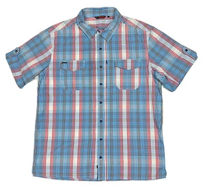 Snowgum Men's Outdoor Hiking Shirt Size XL Blue Red Plaid Menswear Anaconda - Imagen 1 de 15