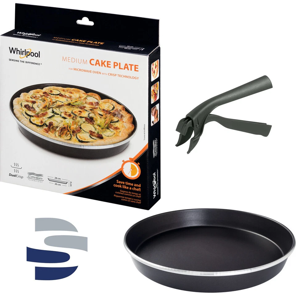 TORTIERA PIATTO CRISP BASE 26 Cm + MANIGLIA PINZA WHIRLPOOL