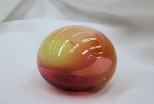 HOTHAUS COLOURSCAPE AUSTRALIAN ART GLASS PAPERWEIGHT SIGNED - Picture 1 of 7